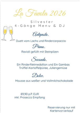 La Favola Silvester 2026 party
